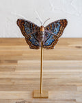 Hand Embroidered Butterfly on Stand