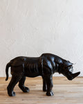 Vintage Leather Wrapped Rhinoceros