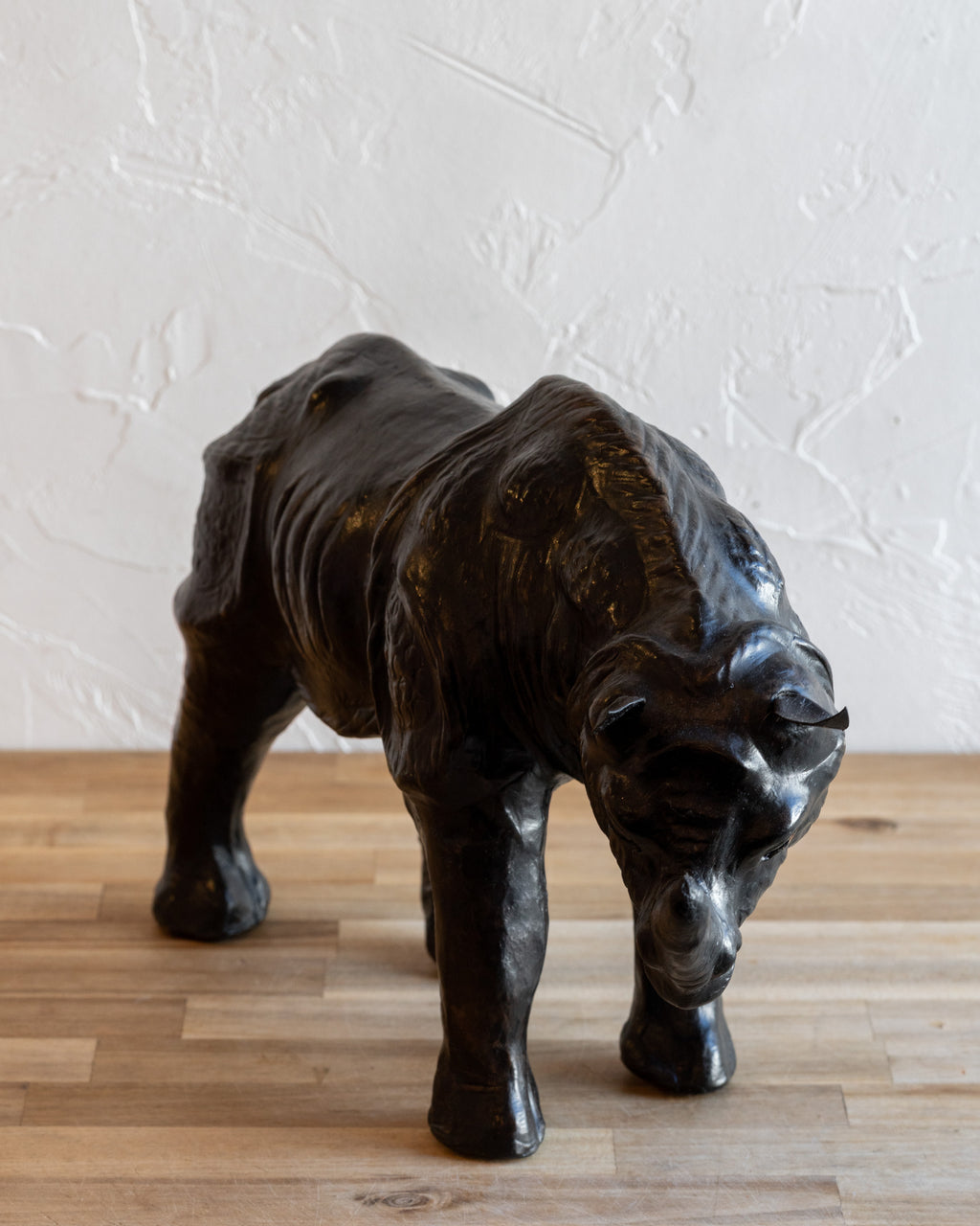 Vintage Leather Wrapped Rhinoceros