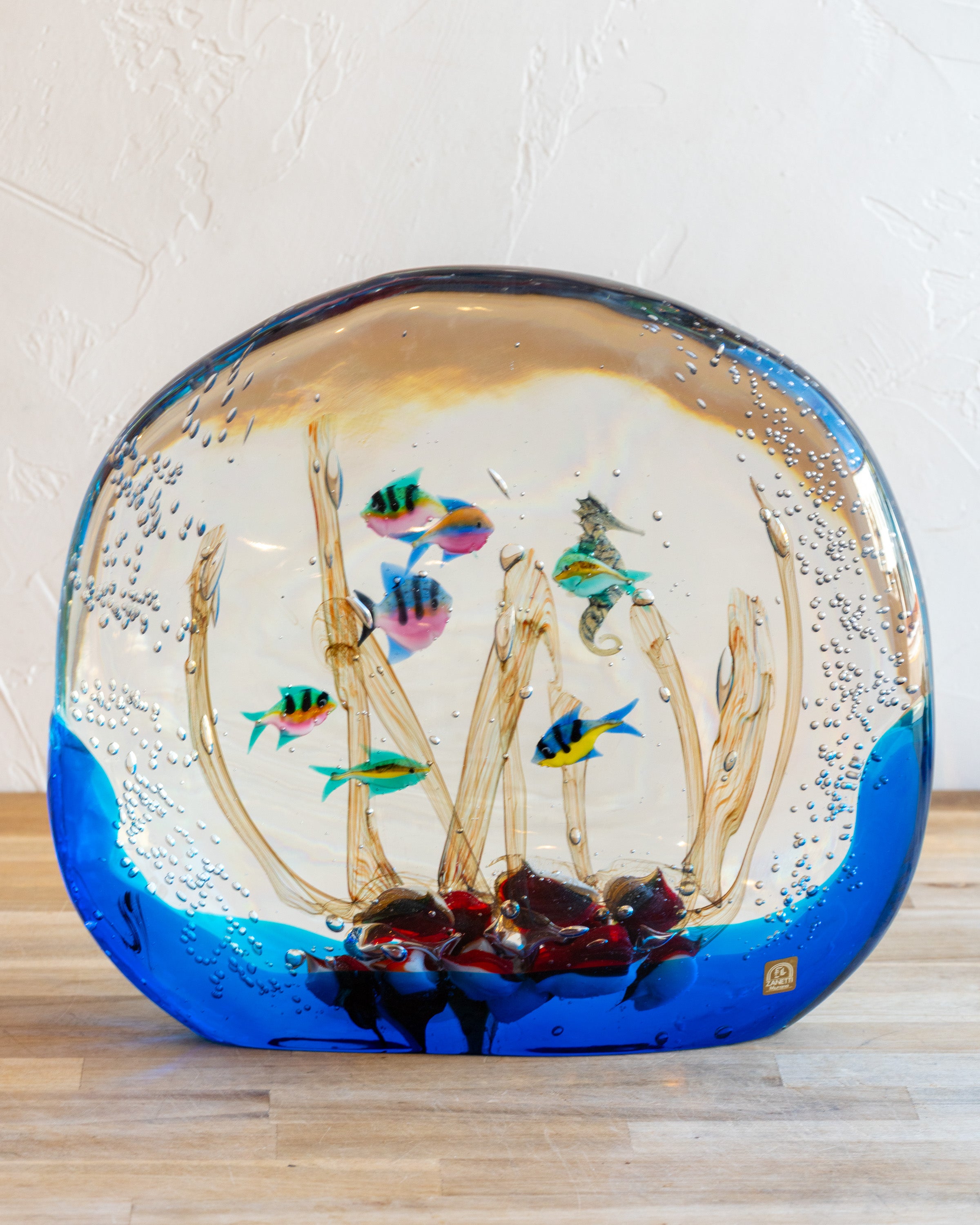 Monumental Murano Aquarium Glass- Artist Signed