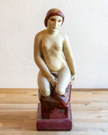 1930s French Glazed Ceramic Figure by Arnaud Leon Paul Schenck