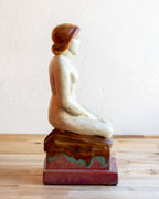 1930s French Glazed Ceramic Figure by Arnaud Leon Paul Schenck