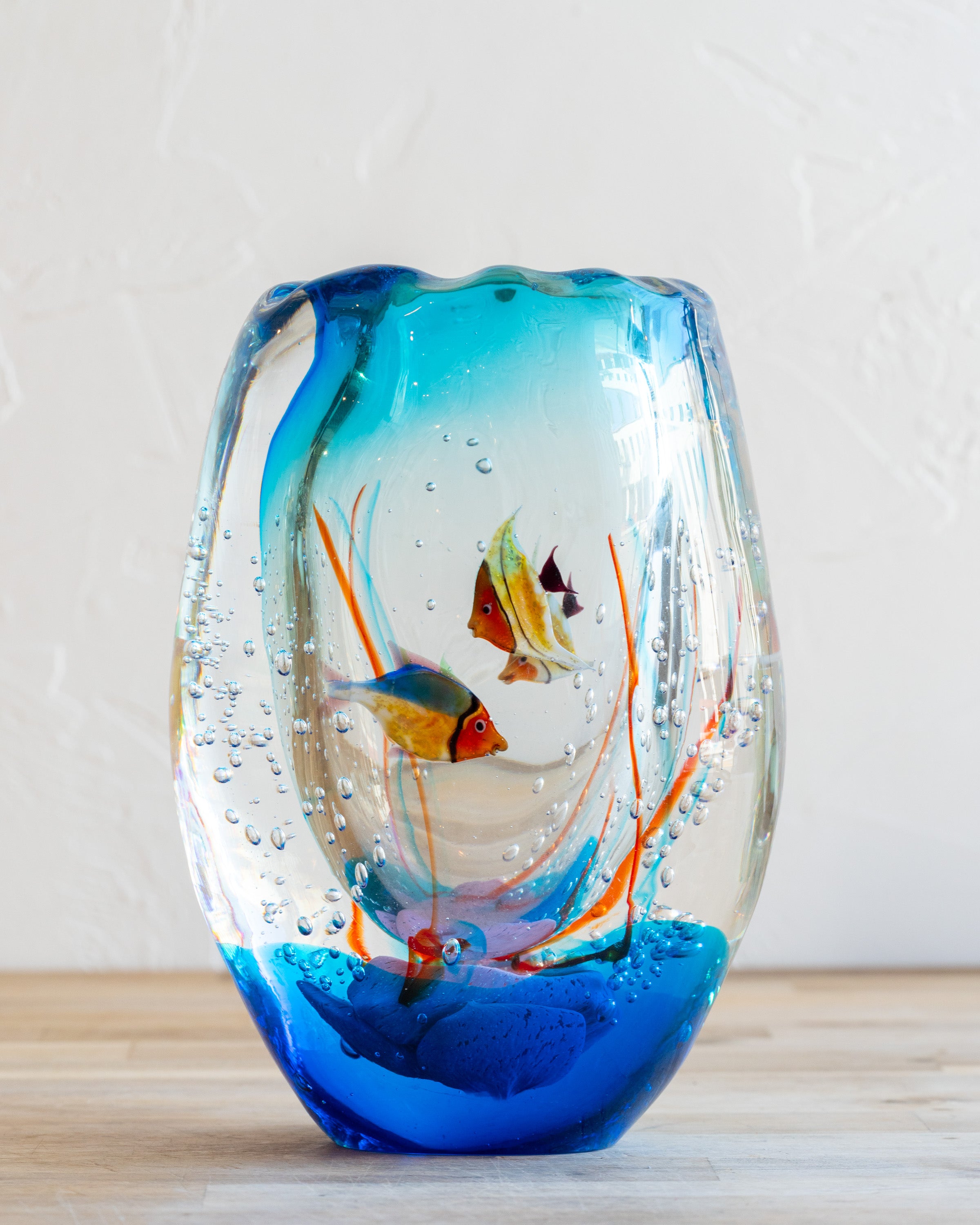 Murano Glass Aquarium Vase