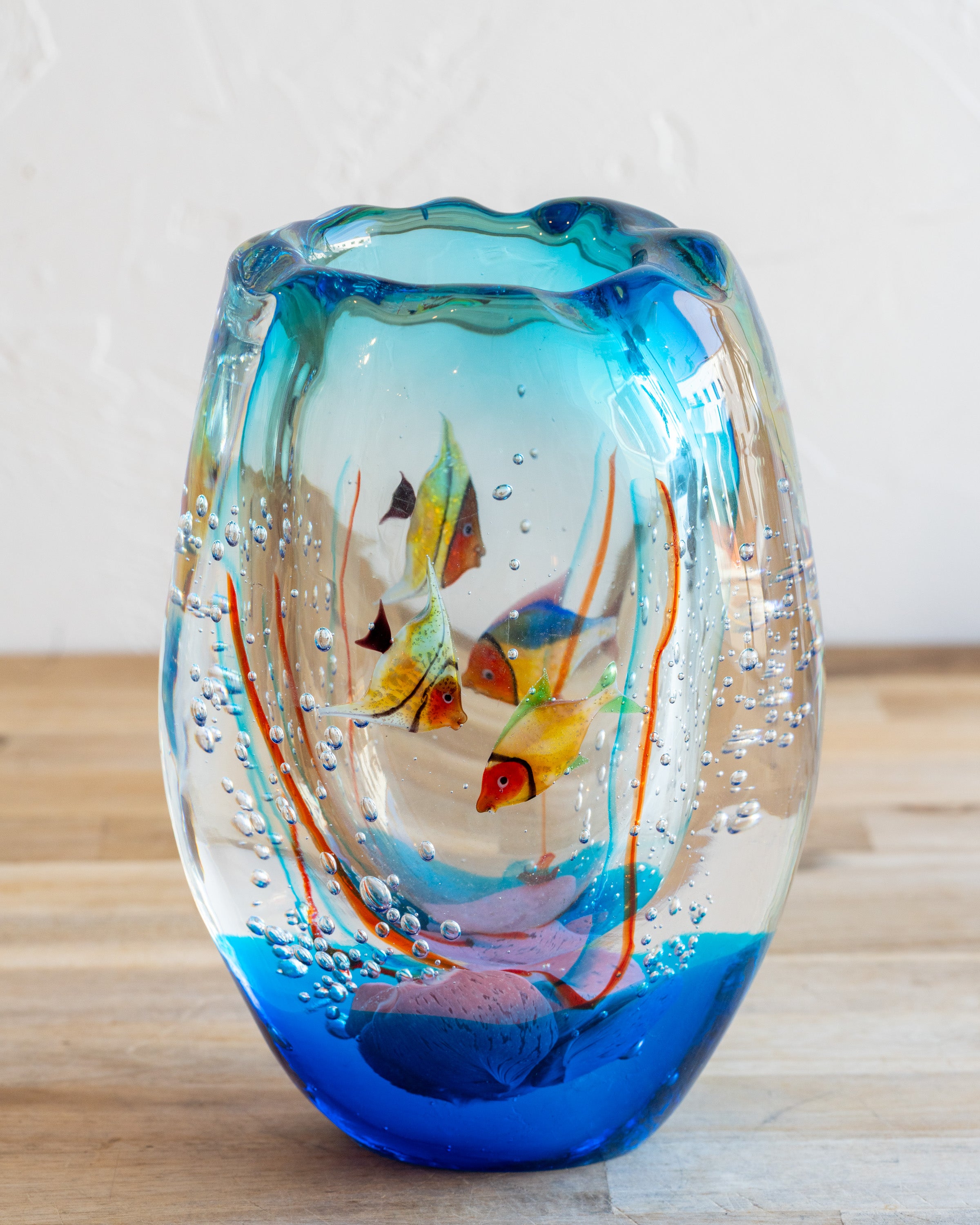 Murano Glass Aquarium Vase