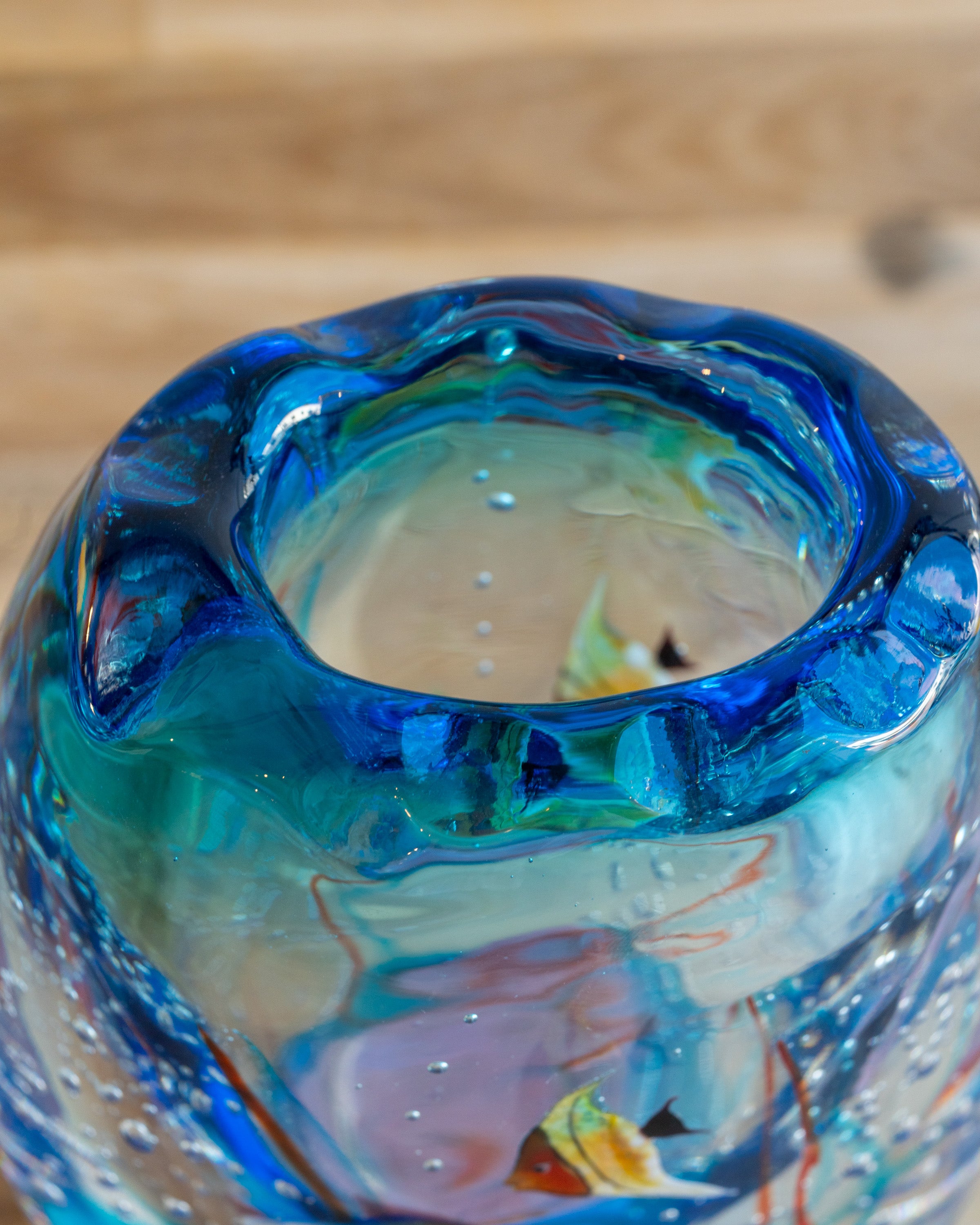 Murano Glass Aquarium Vase