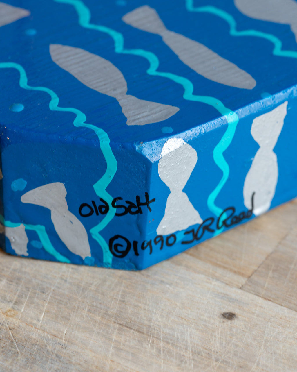 "Old Salt" Folk Art Sailboat by JR Reed, Dated 1990