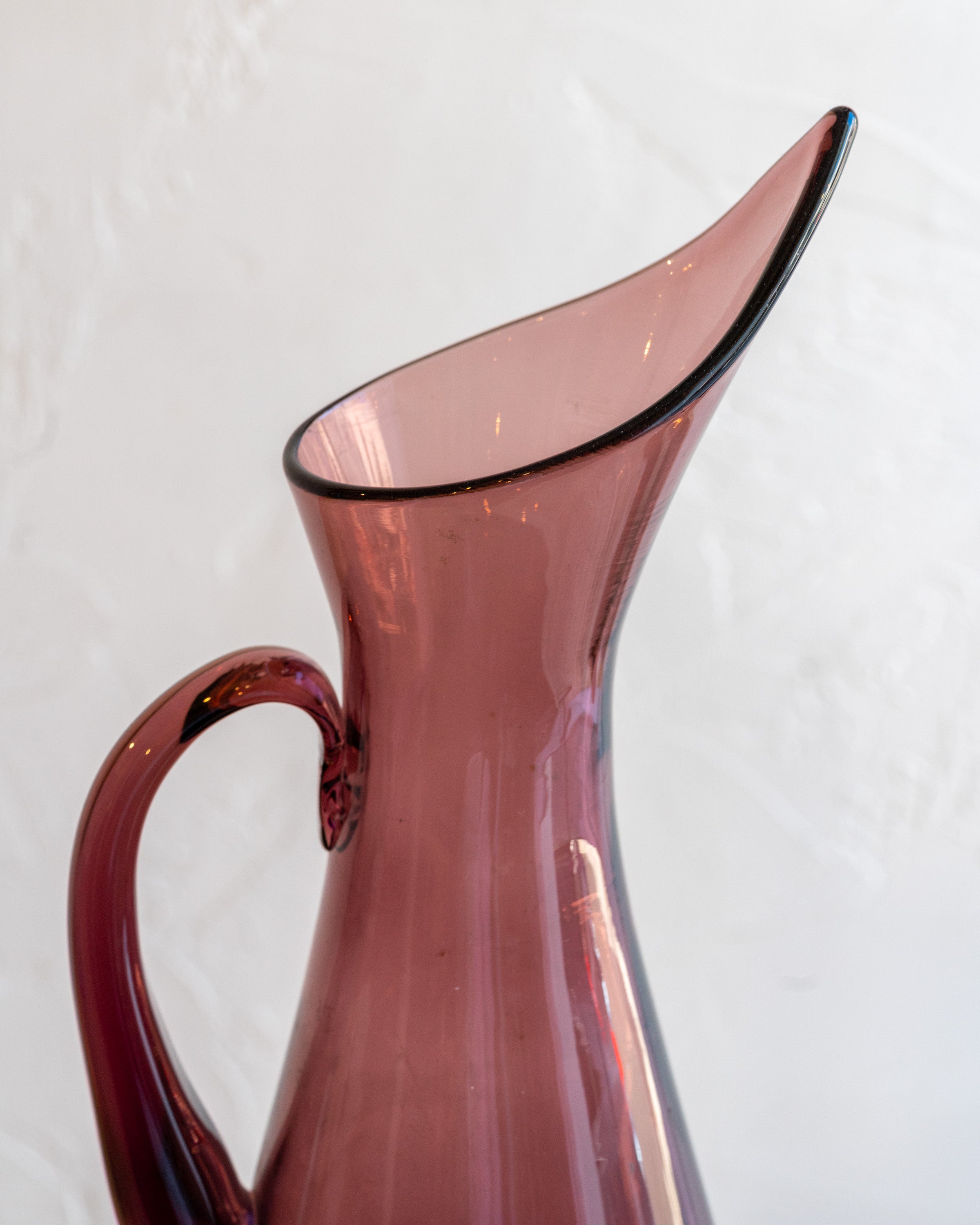1960s Blenko Purple Pitcher Model 976 by Winslow Anderson