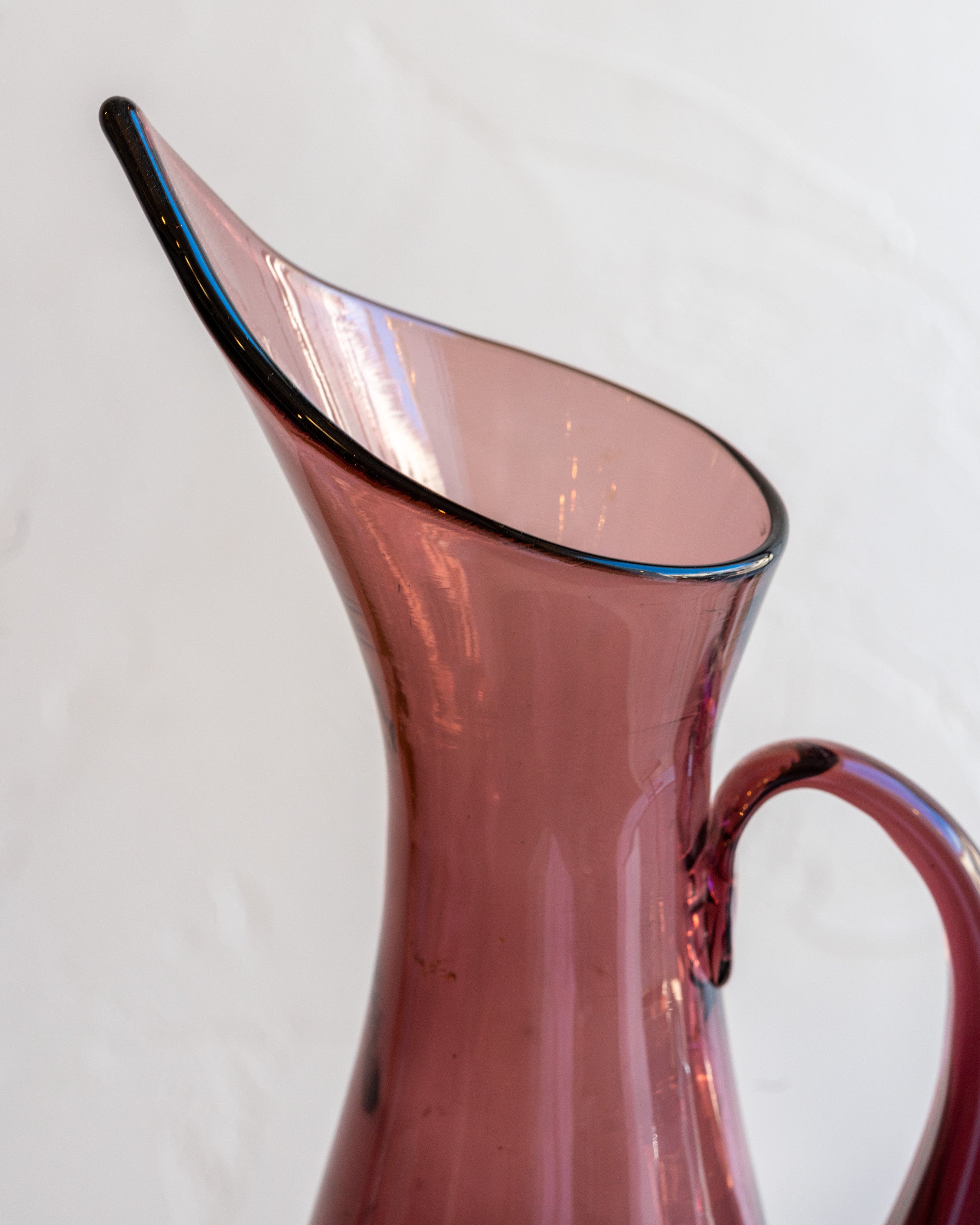 1960s Blenko Purple Pitcher Model 976 by Winslow Anderson