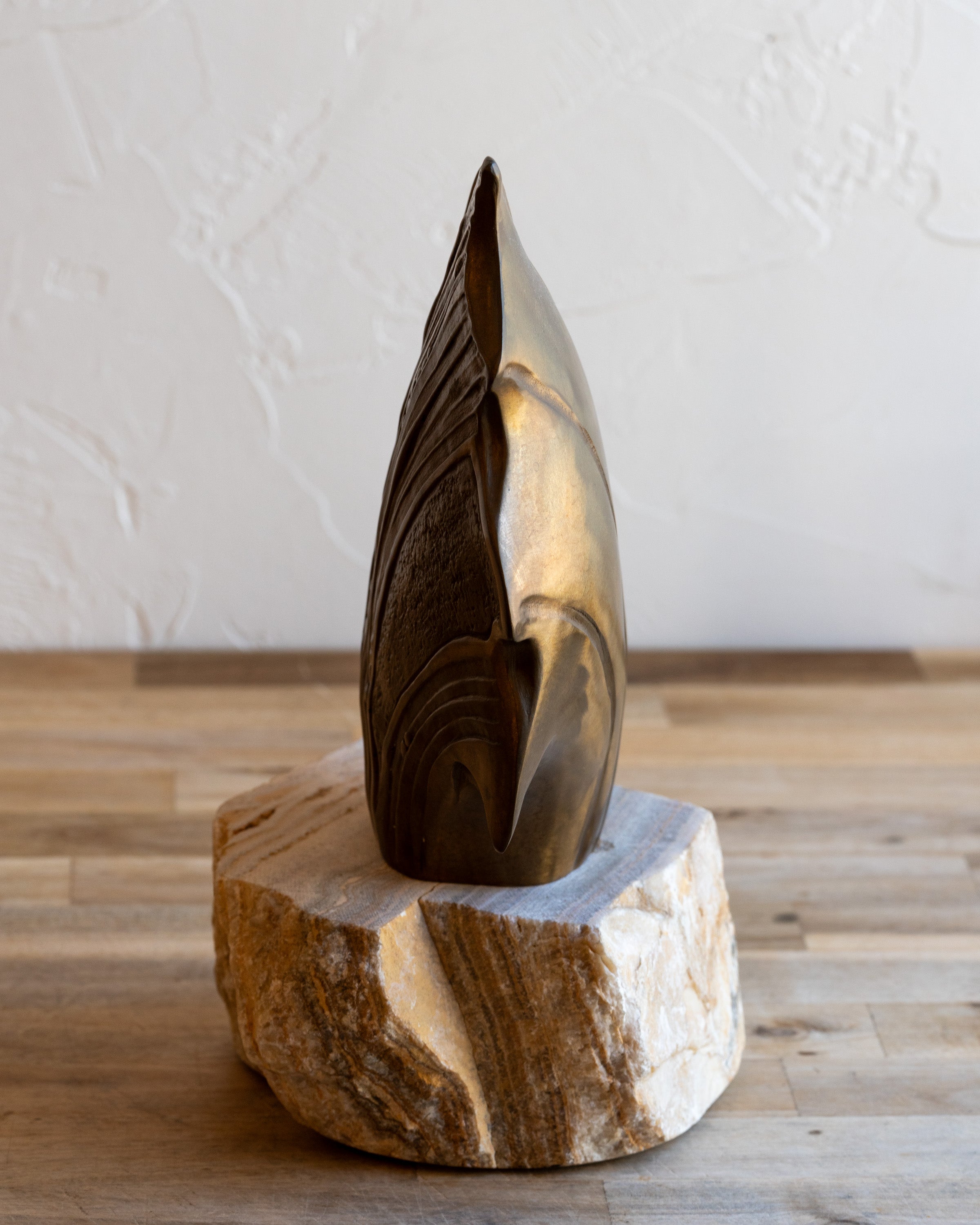 2002 Pozycinski Studio Bronze Sculpture with Marble Base- Signed