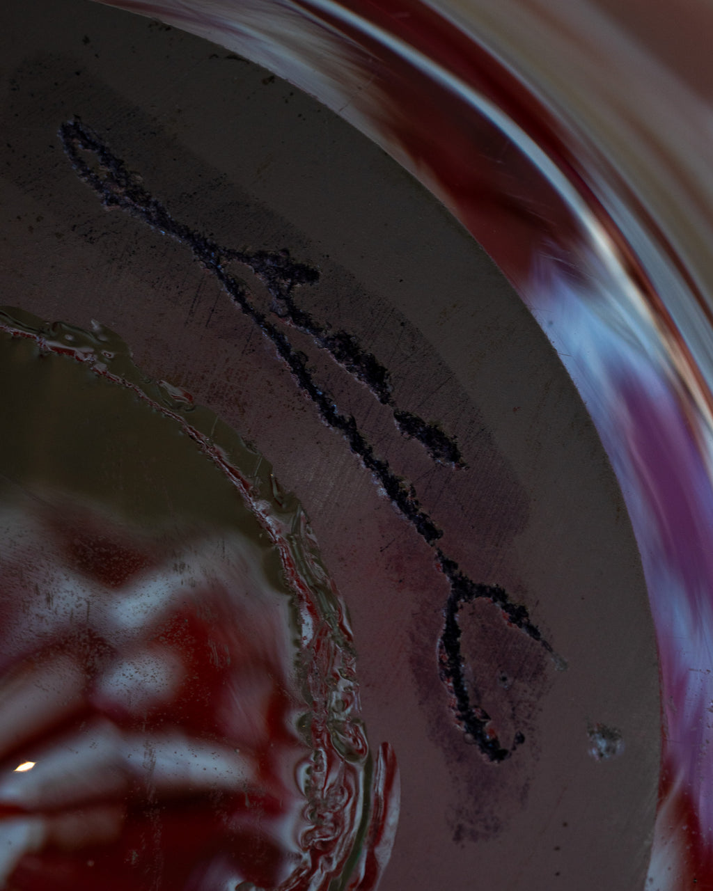 Hand Blown French Art Glass Vase by Jean Claude Novaro