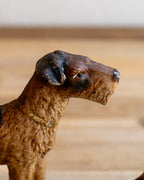 Antique Hubley 294 Cast Iron Wire Fox Terrier Bookend