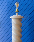 Postmodern Spiral Floor Lamp in the Style of Michael Taylor