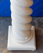 Postmodern Spiral Floor Lamp in the Style of Michael Taylor