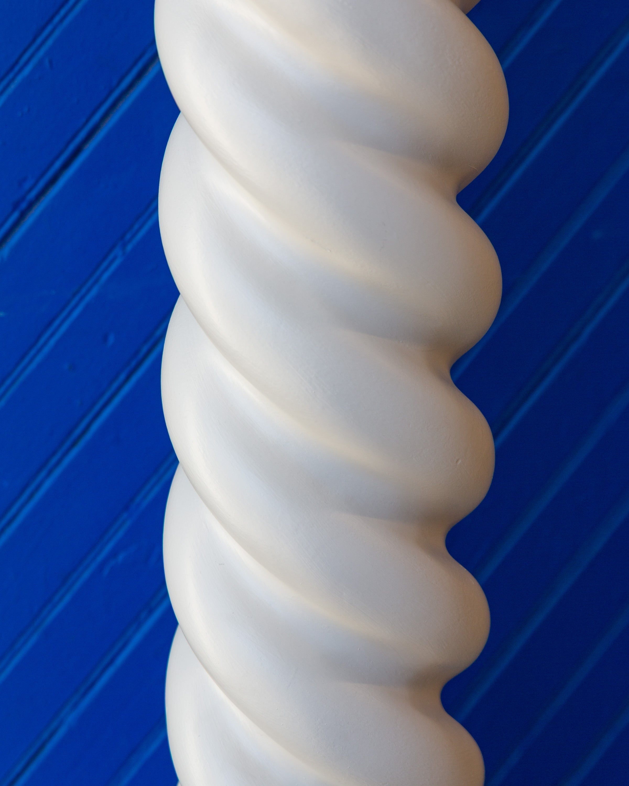 Postmodern Spiral Floor Lamp in the Style of Michael Taylor