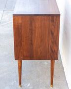 Mid-Century Walnut 3 Drawer Dresser