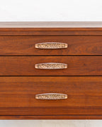 Mid-Century Walnut 3 Drawer Dresser