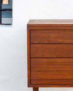 Mid-Century Walnut 3 Drawer Dresser