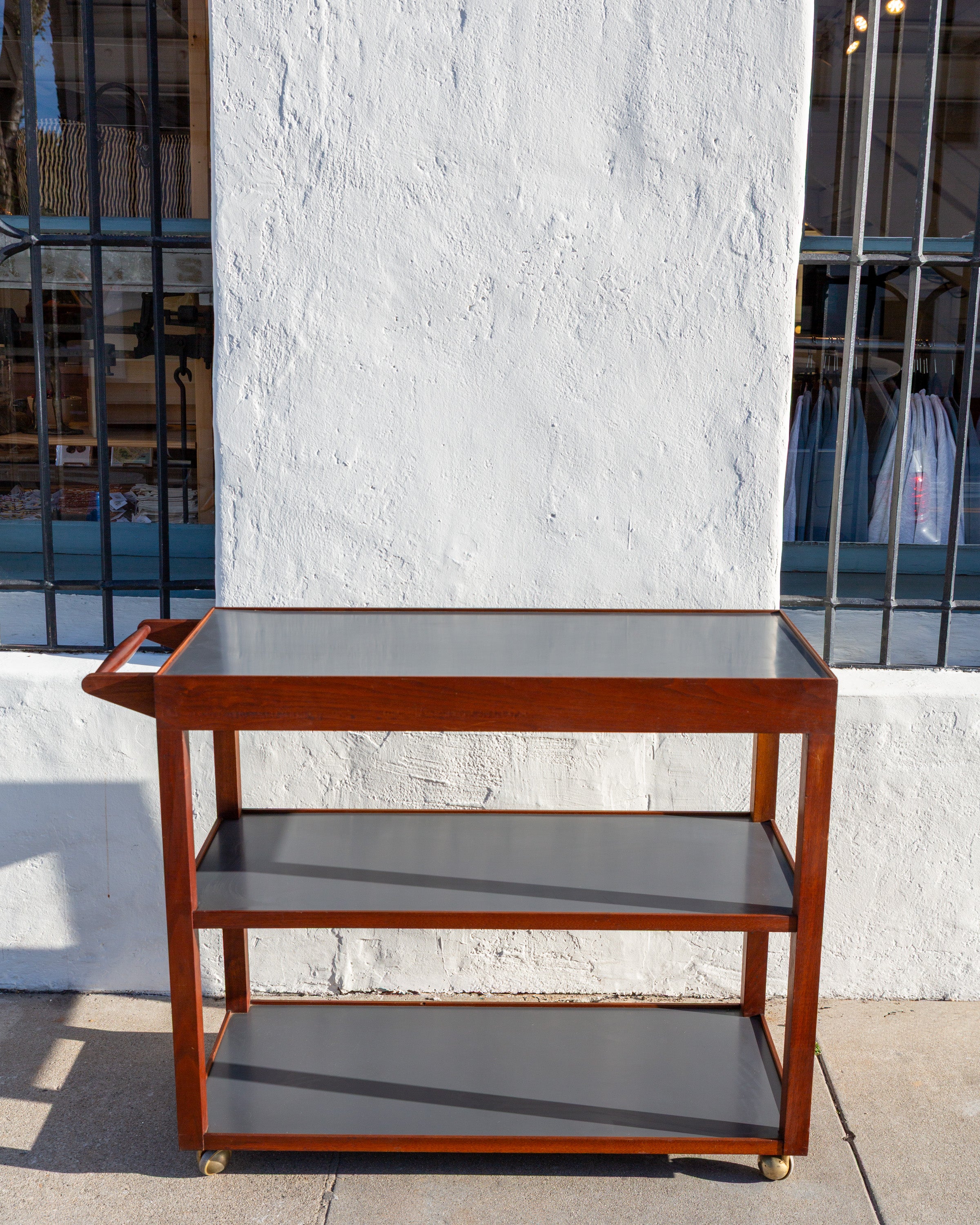 Mid-Century Bar Cart with Two Levels