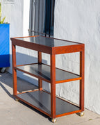 Mid-Century Bar Cart with Two Levels