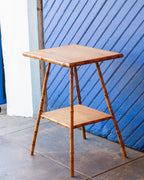 Vintage Bamboo and Oak Table
