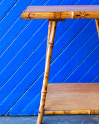 Vintage Bamboo and Oak Table