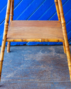 Vintage Bamboo and Oak Table