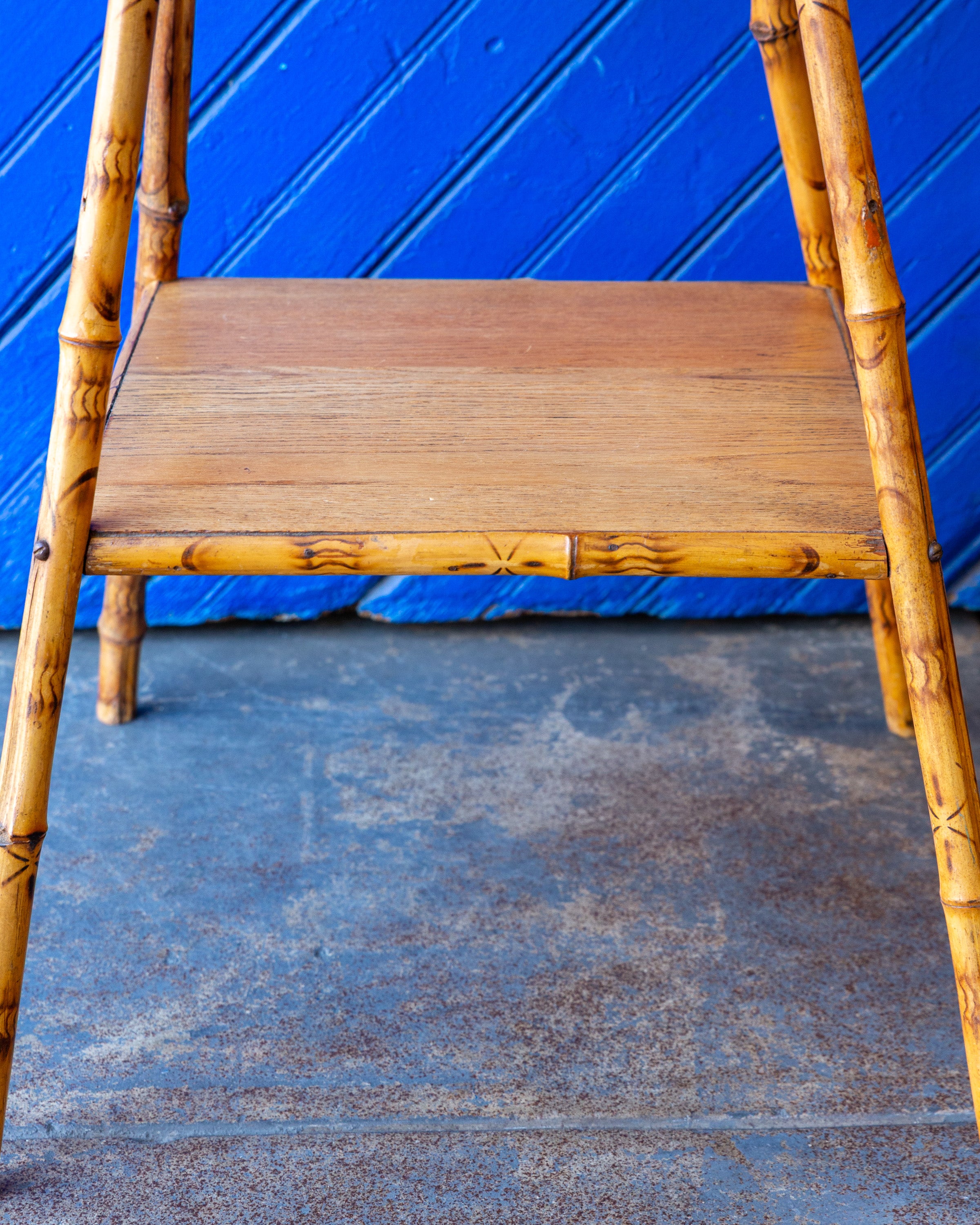 Vintage Bamboo and Oak Table
