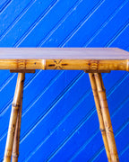 Vintage Bamboo and Oak Table