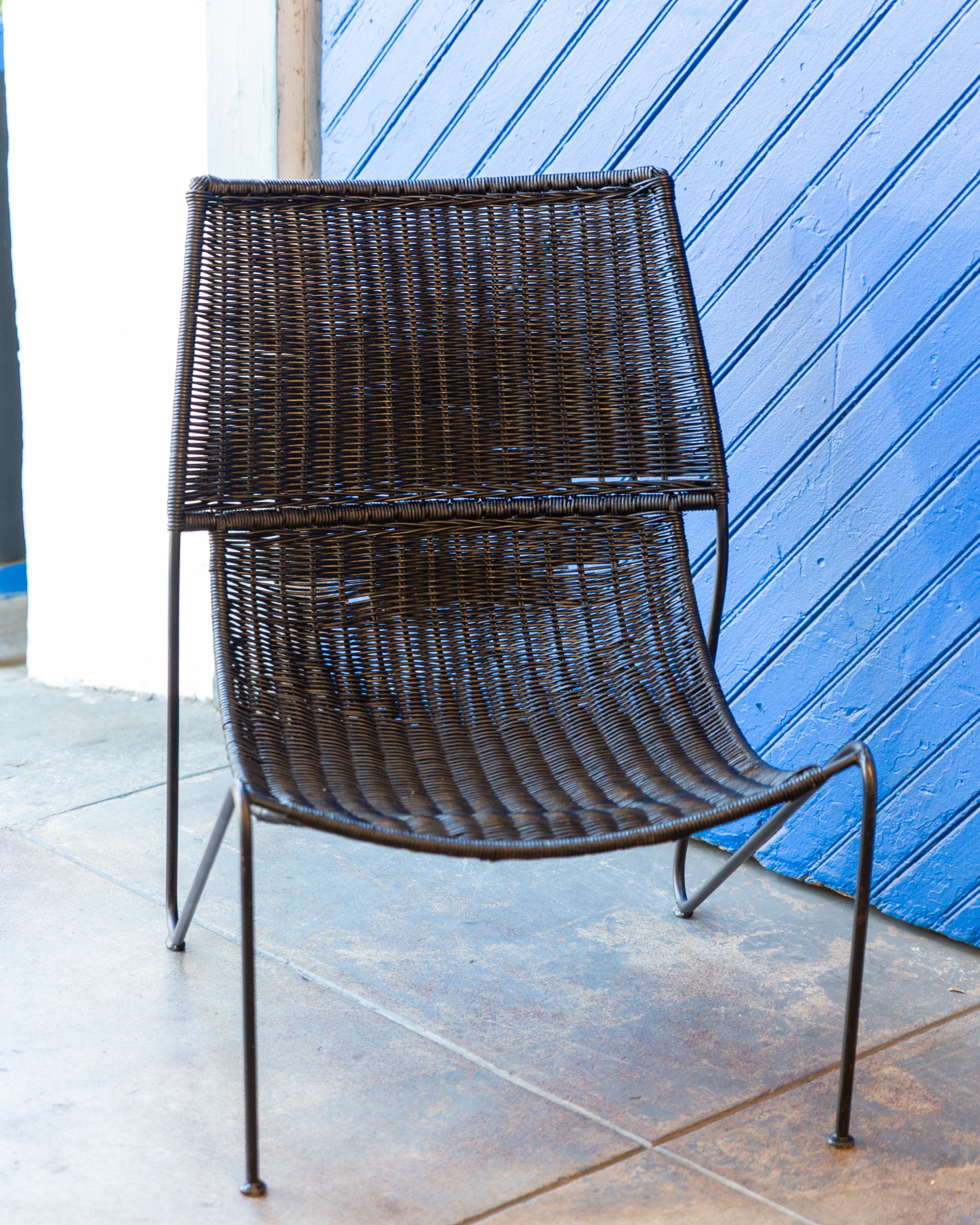 Mid-Century Frederic Weinberg Rattan Lounge Chair