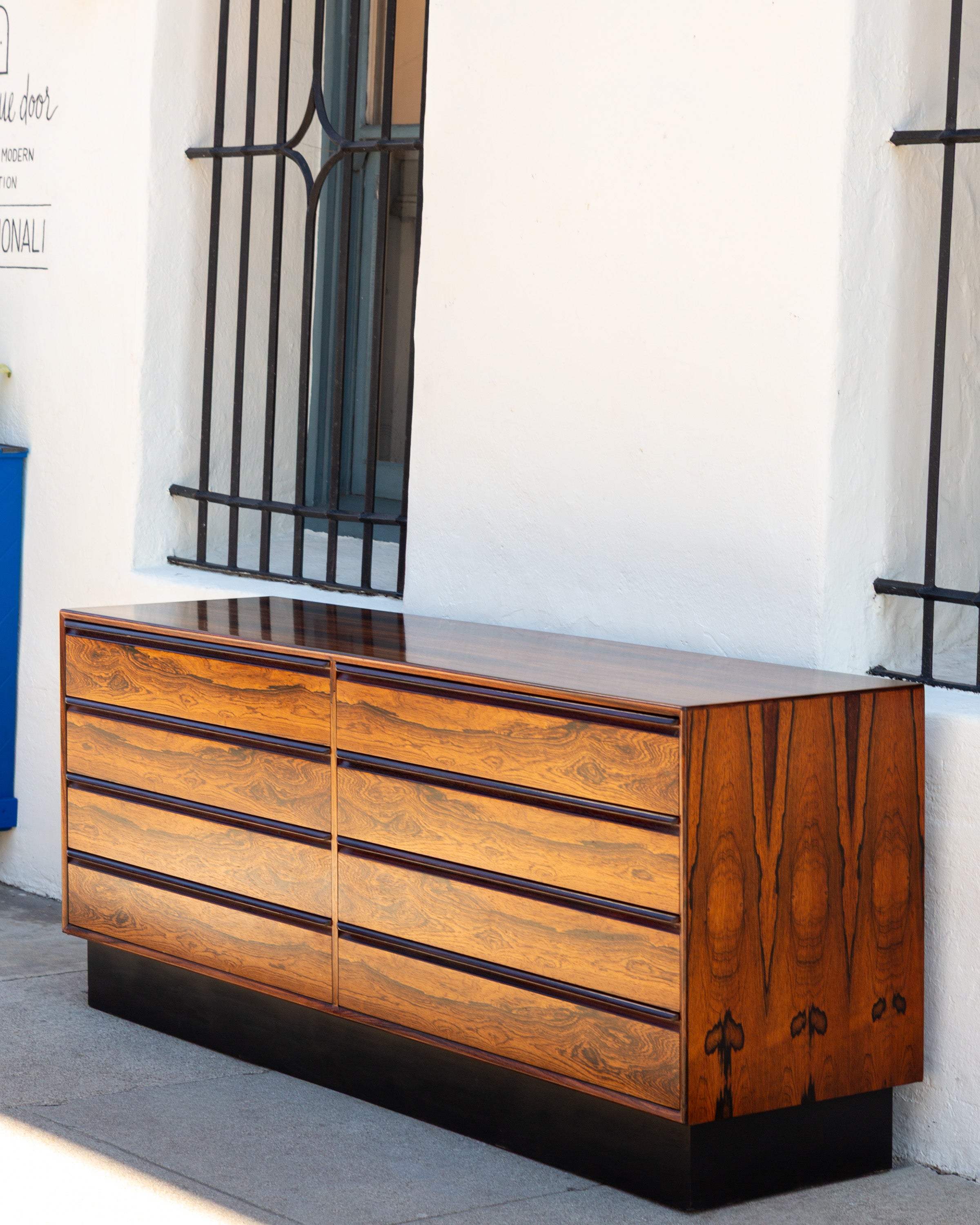 Mid-Century Modern 8 Drawer Rosewood Dresser Made by Westnofa