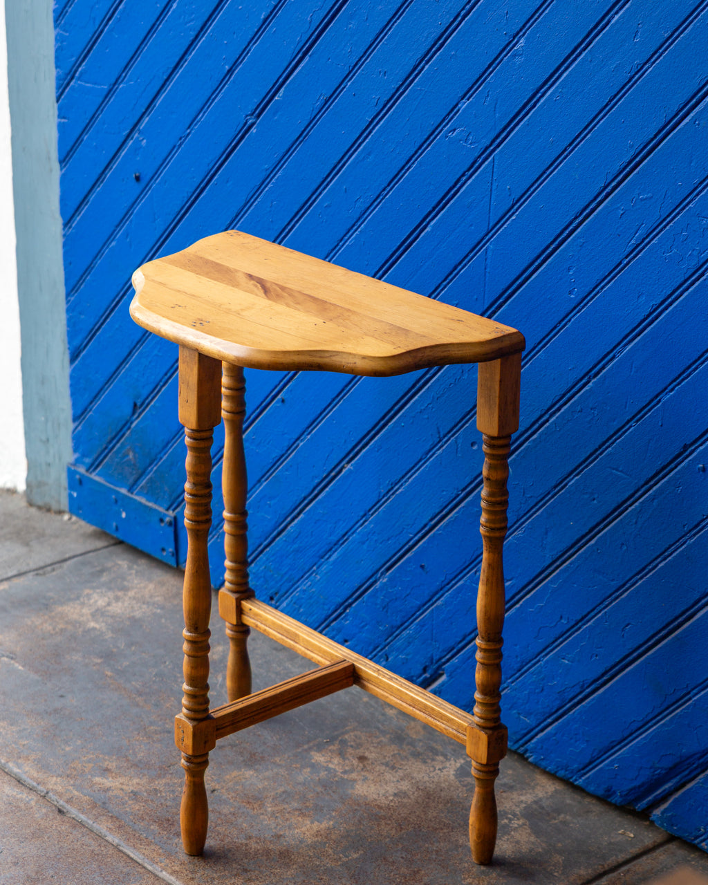 Vintage Pine Wood Side Table