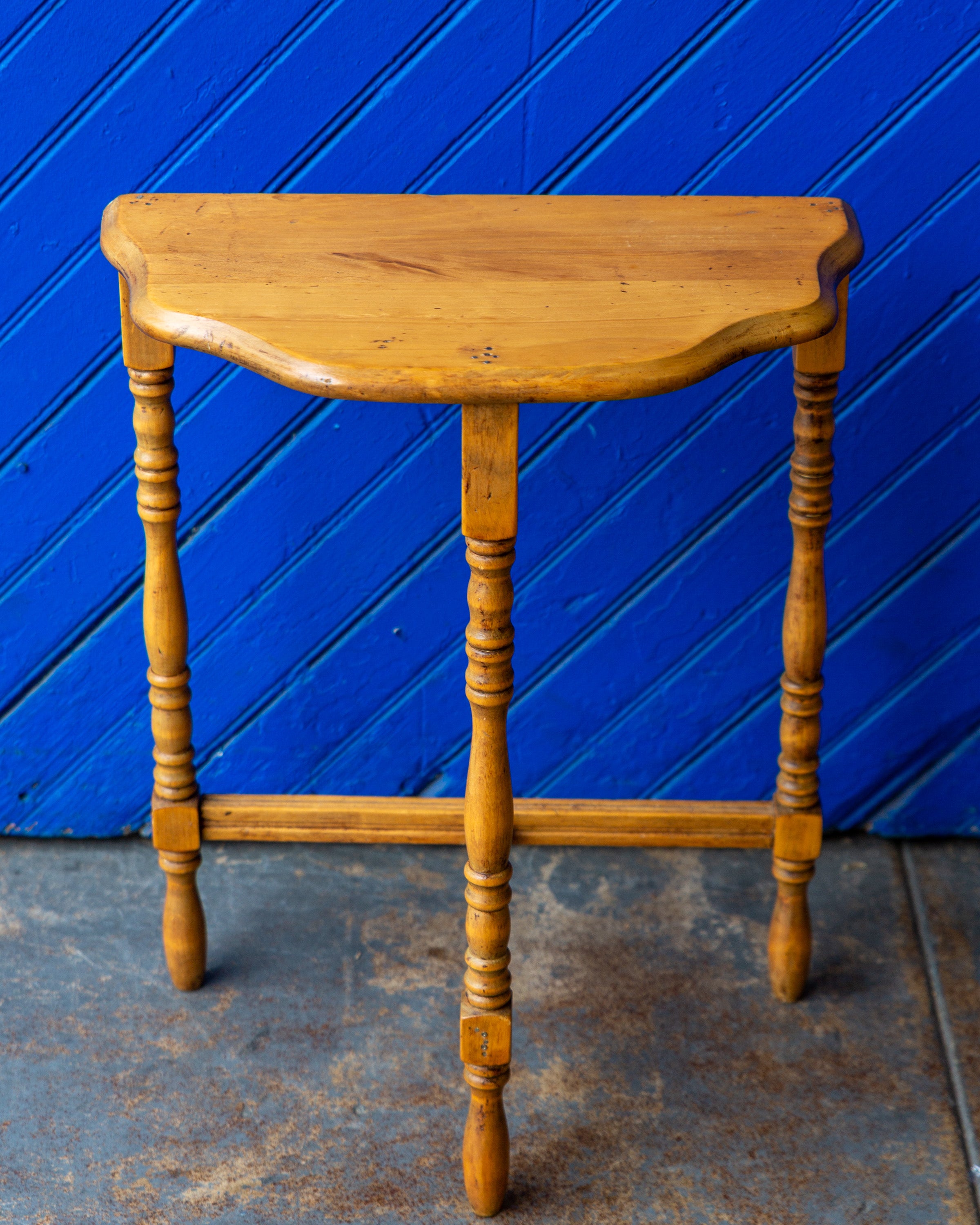 Vintage Pine Wood Side Table