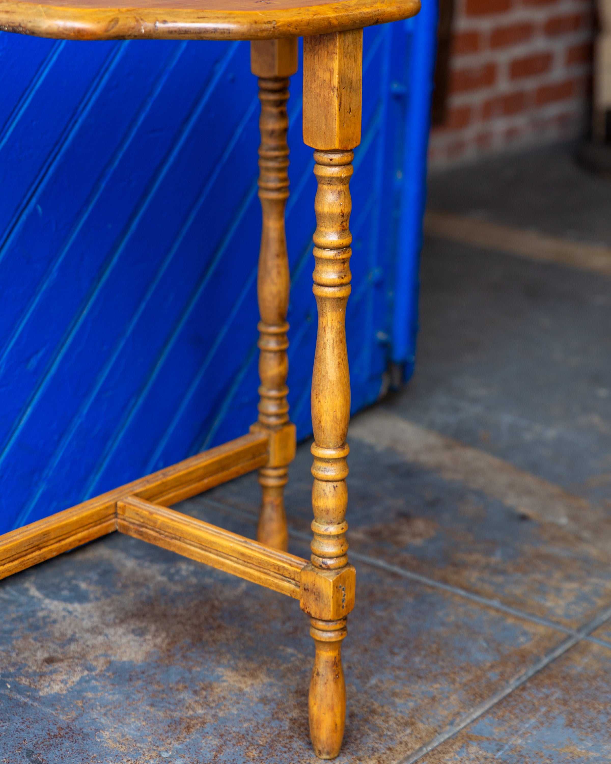 Vintage Pine Wood Side Table