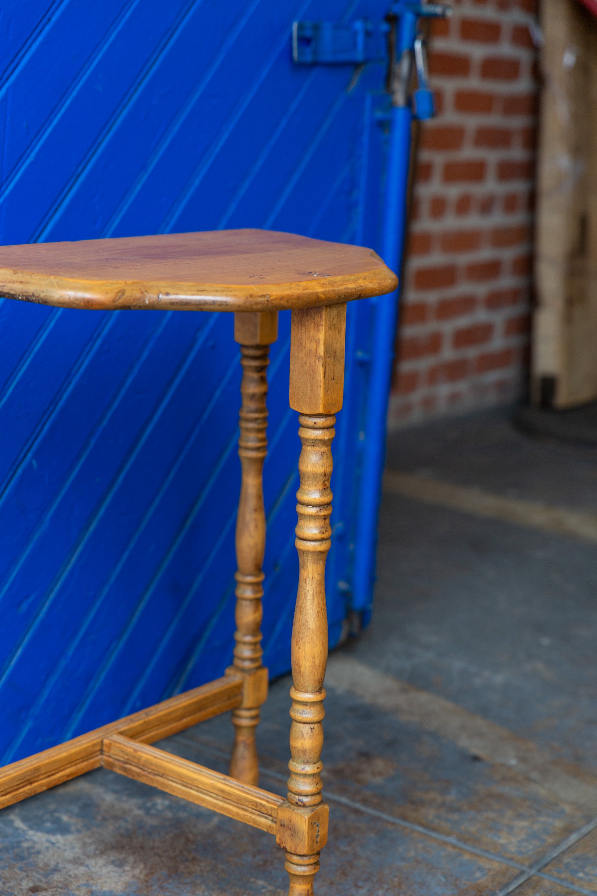 Vintage Pine Wood Side Table