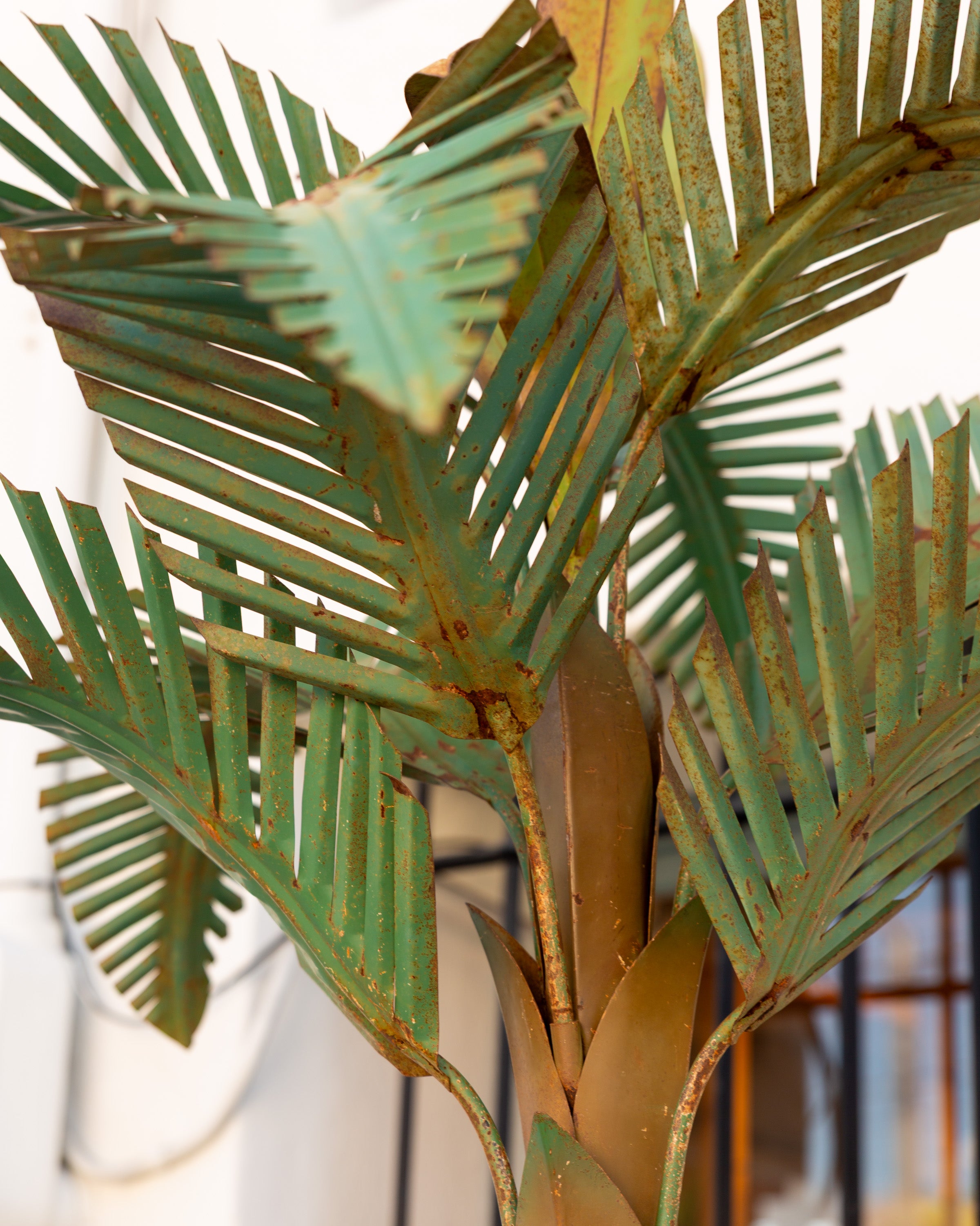 Vintage Italian Tole Palm Trees- Pair