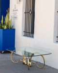 1970's Brass Iconic Ibex Ram Coffee Table