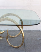 1970's Brass Iconic Ibex Ram Coffee Table