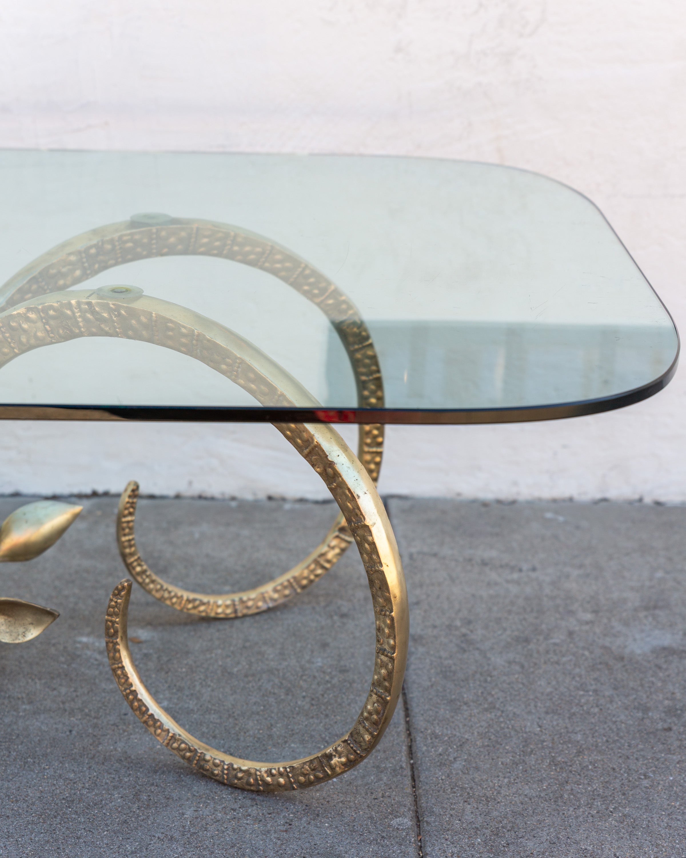 1970's Brass Iconic Ibex Ram Coffee Table