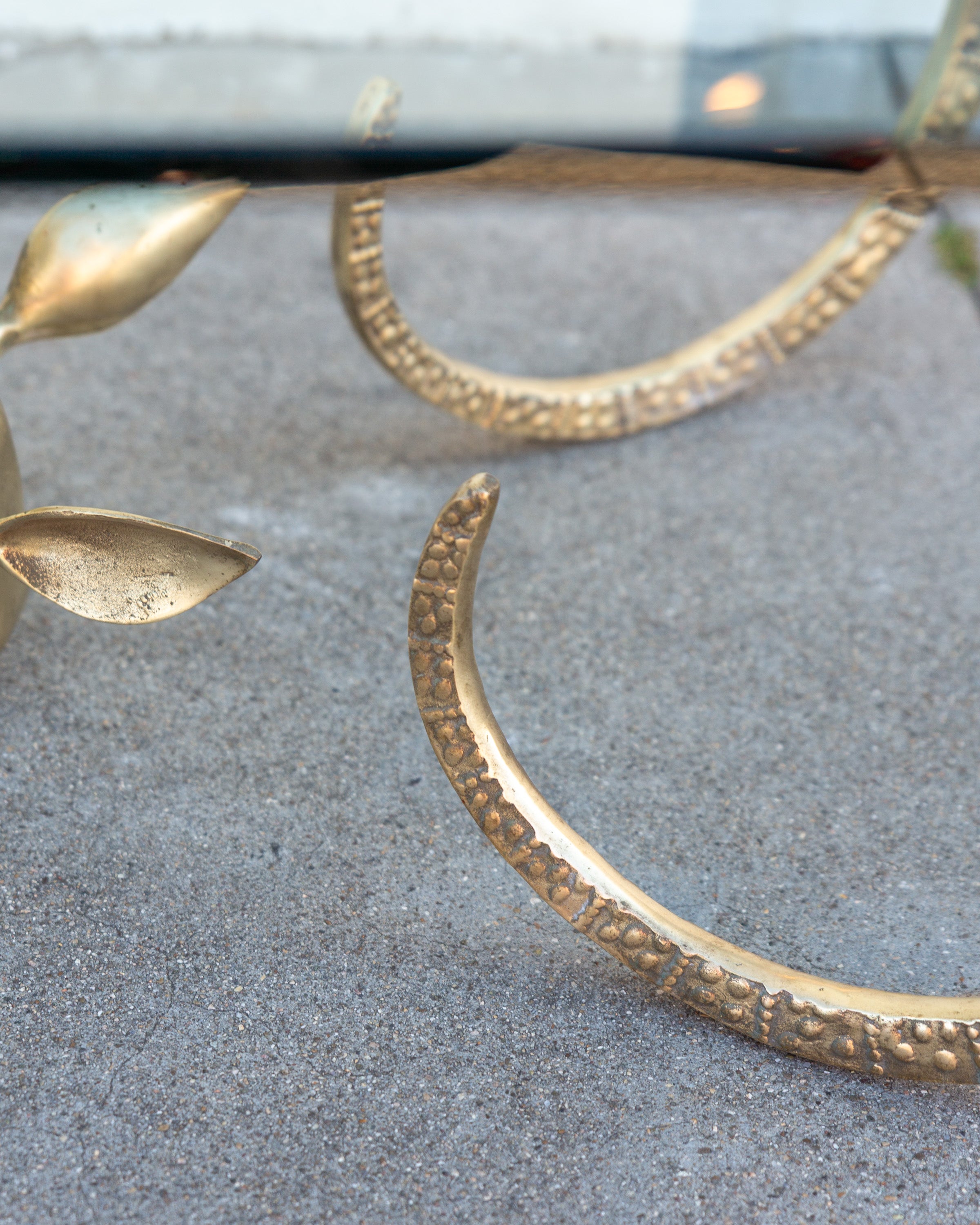 1970's Brass Iconic Ibex Ram Coffee Table