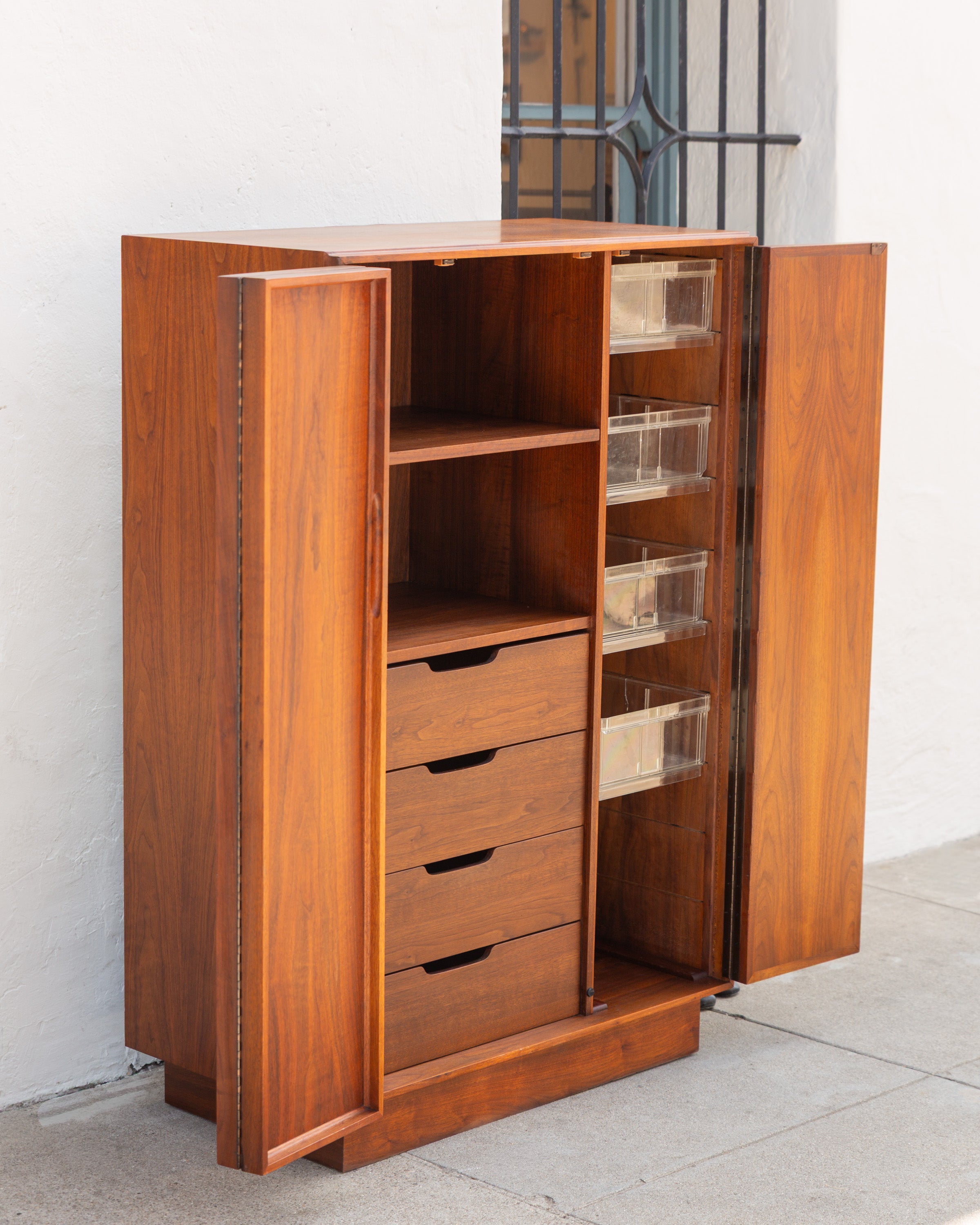 John Keal for Brown Saltman Walnut Gentleman's Chest