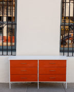 Mid-Century Metal Frame Dresser in the Style of George Nelson