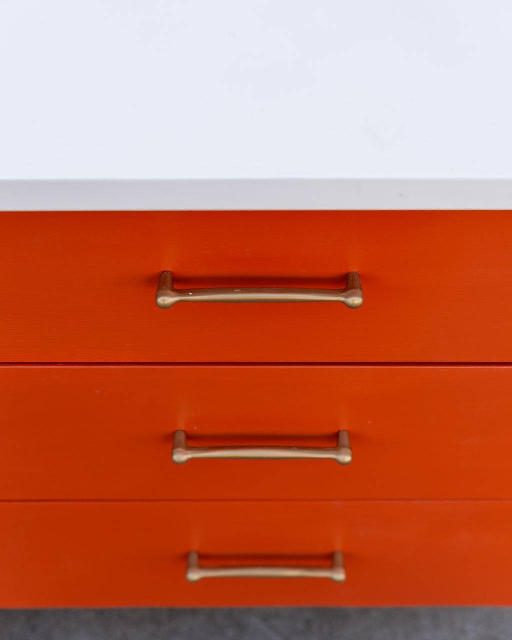 Mid-Century 6 Drawer Metal Frame Dresser in the Style of George Nelson