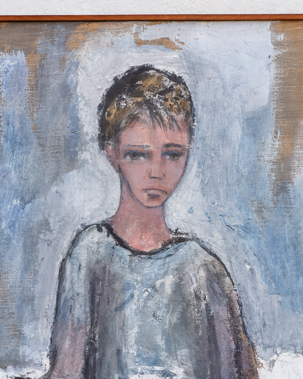 Boy and His Horse by Gino Hollander Original Painting