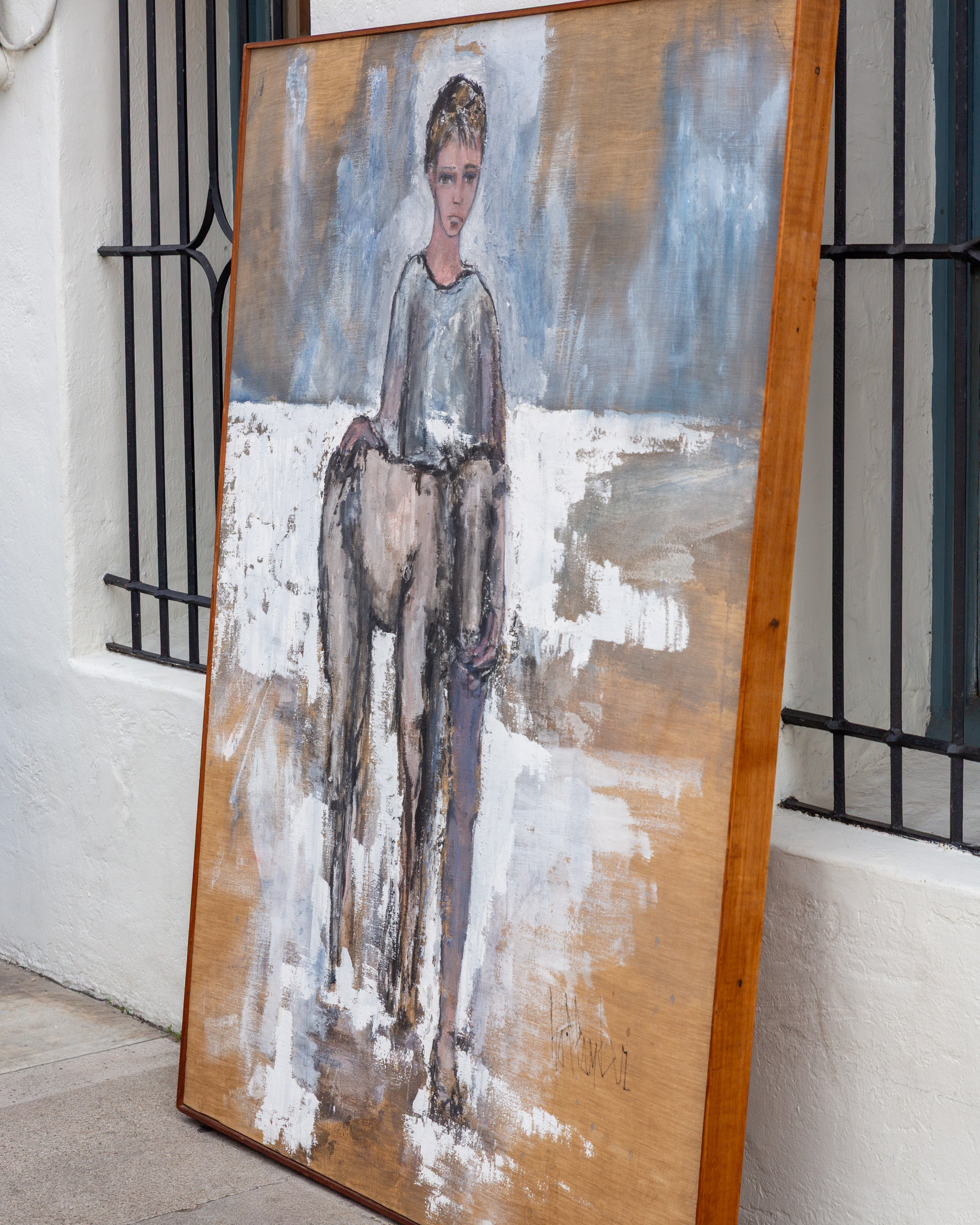 Boy and His Horse by Gino Hollander Original Painting