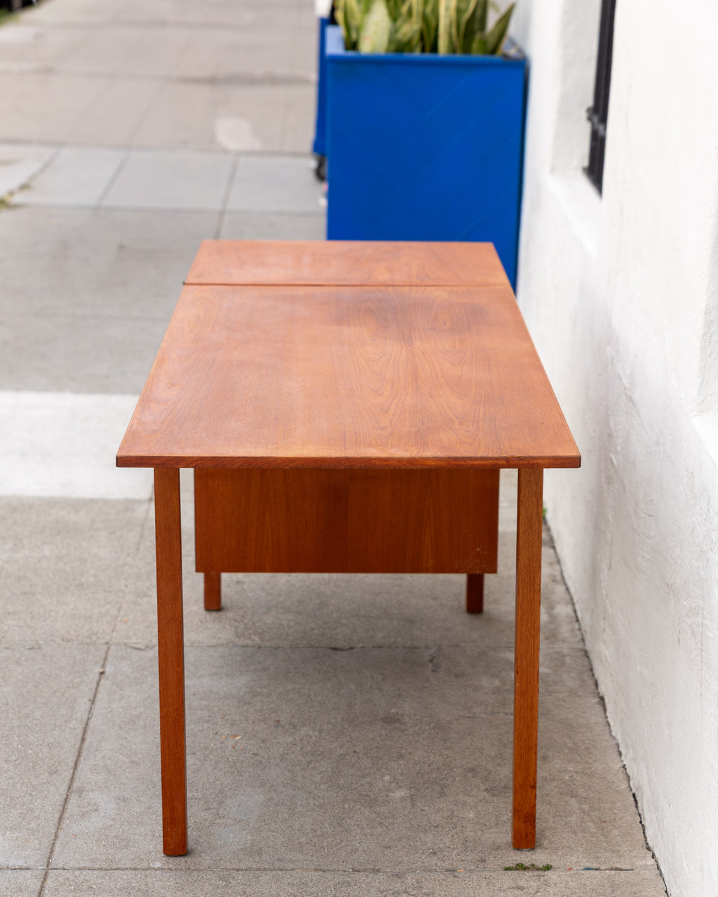 Mid-Century Drop Leaf Sliding Top Desk
