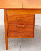 Mid-Century Drop Leaf Sliding Top Desk