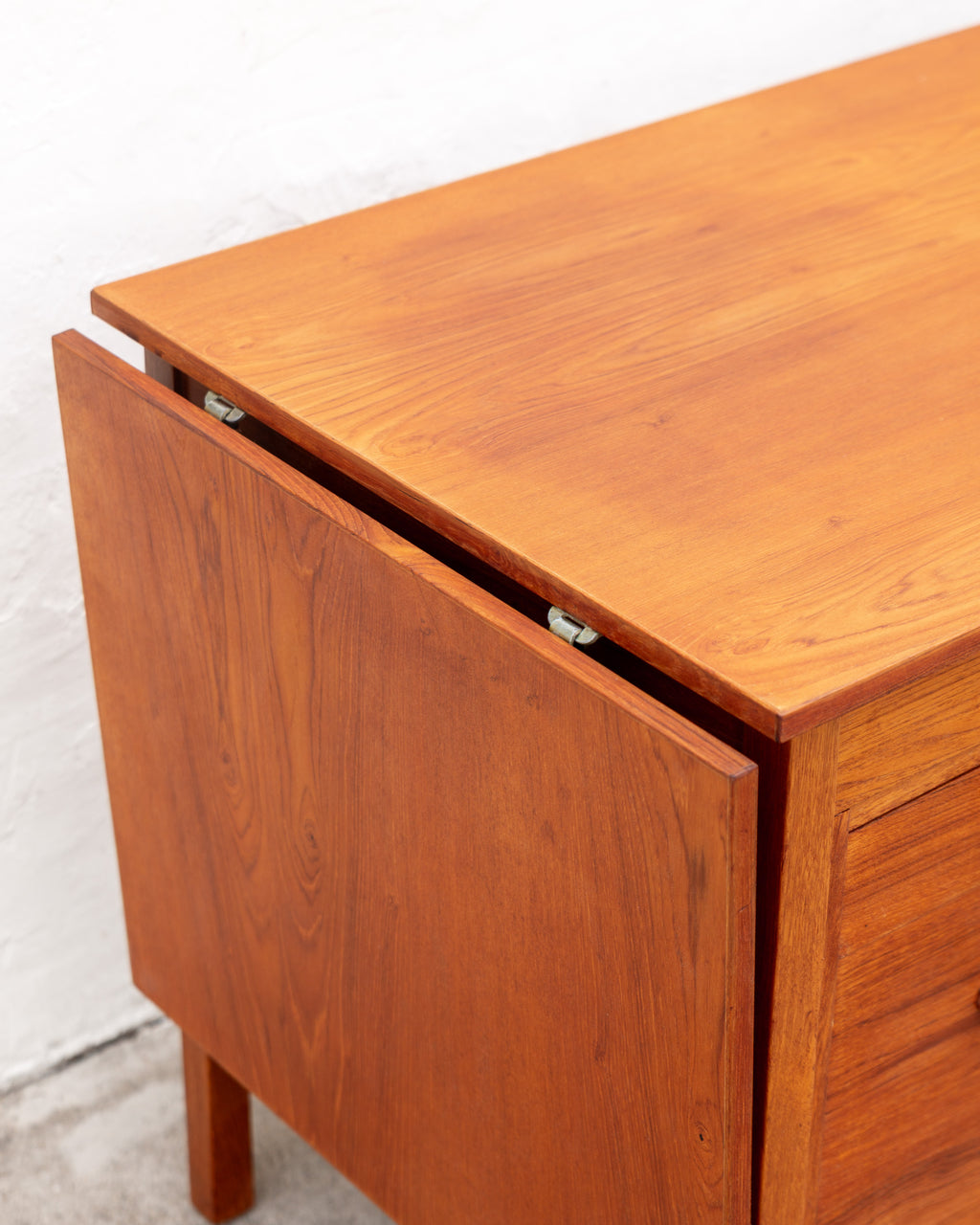 Mid-Century Drop Leaf Sliding Top Desk