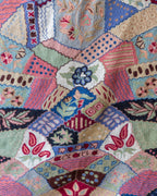Vintage Handmade Floral Aubusson Wool Rug⁠