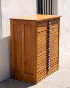 1920's Hamilton Printers Oak Cabinet ⁠