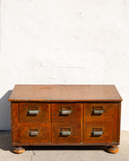 Antique Card Catalog Chest